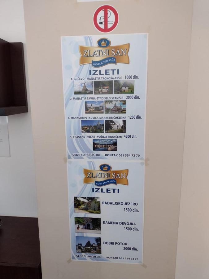 Zlatni San Hotel Banja Koviljača Екстериор снимка
